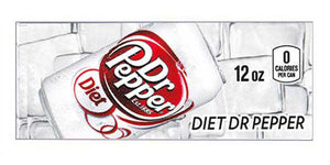 Diet Dr Pepper small size 12 oz can flavor strip (NEW) (minimum order 3)