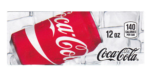 (1) SODA VENDING MACHINE 12 oz can Big Red Vend Label (Flavor Strip)