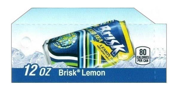 Brisk Lemon Flavor Iced Tea 12 oz. 12 pk. cans