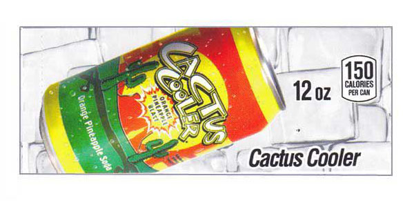 Cactus Cooler small size 12 oz can flavor strip (NEW) (minimum order 3) |  Can Strips Small - 2 X 3.5