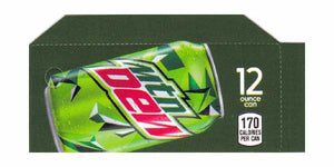 Mountain Dew small size 12 oz can flavor strip (NEW) (minimum order 3)