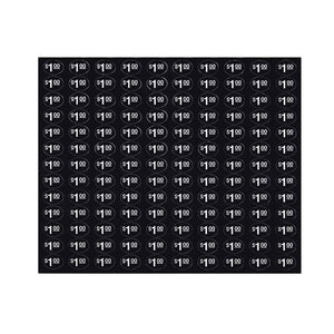 Price stickers generic soda, snack $1.00 (black) (NEW)