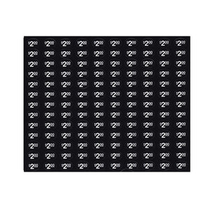 Price stickers generic soda, snack $2.00 (black) (NEW)