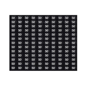 Price stickers generic soda, snack .50 cents (black) (NEW)