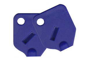 Large Blue Key Covers For Tubular Keys - 2 Covers (NEW)