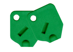 Large Green Key Covers For Tubular Keys - 2 Covers (NEW)