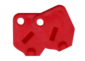 Large Red Key Covers For Tubular Keys - 2 Covers (NEW)