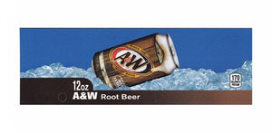 A&W Root Beer on ice large size flavor strip