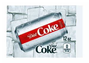 Diet Coke on ice medium size flavor strip