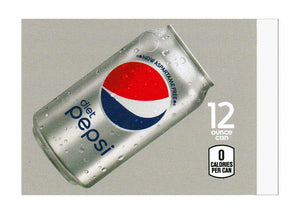 Diet Pepsi Cola on ice medium size flavor strip