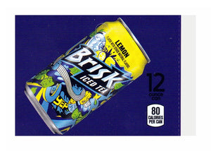 Lipton Brisk Tea on ice medium size flavor strip