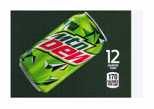 Mountain Dew on ice medium size flavor strip