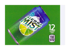 Sierra Mist on ice medium size flavor strip