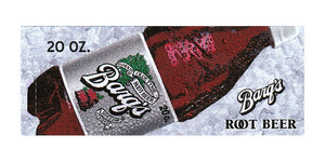 Barq's Root Beer small size 20oz bottle flavor strip