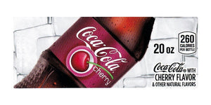 Cherry Coke small size 20oz bottle flavor strip