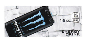 Monster Energy lo carb can on ice small size flavor strip