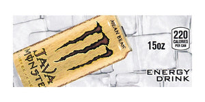 Java Monster Java Mean Bean can on ice small size flavor strip