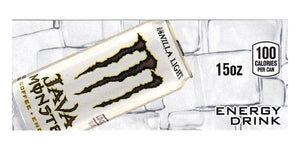 Java Monster Java Vanilla Light can on ice small size flavor strip