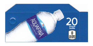 Aquafina Water small size 20oz bottle flavor strip