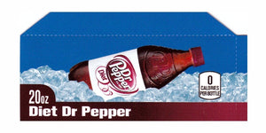 Diet Dr Pepper small size 20oz bottle flavor strip