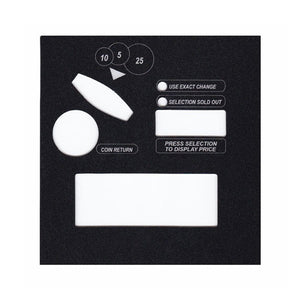 Vendo black coin bezel plate - #1056112-2BL (NEW)